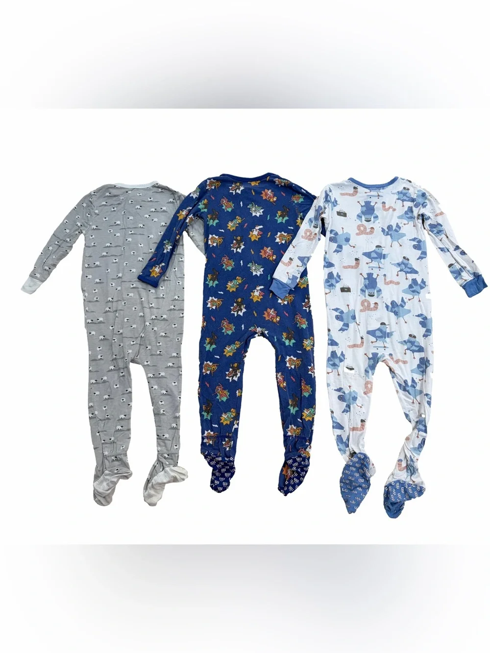Magnetic Me Size 12-18 Months Animal Print Footie Modal Pajamas Bundle